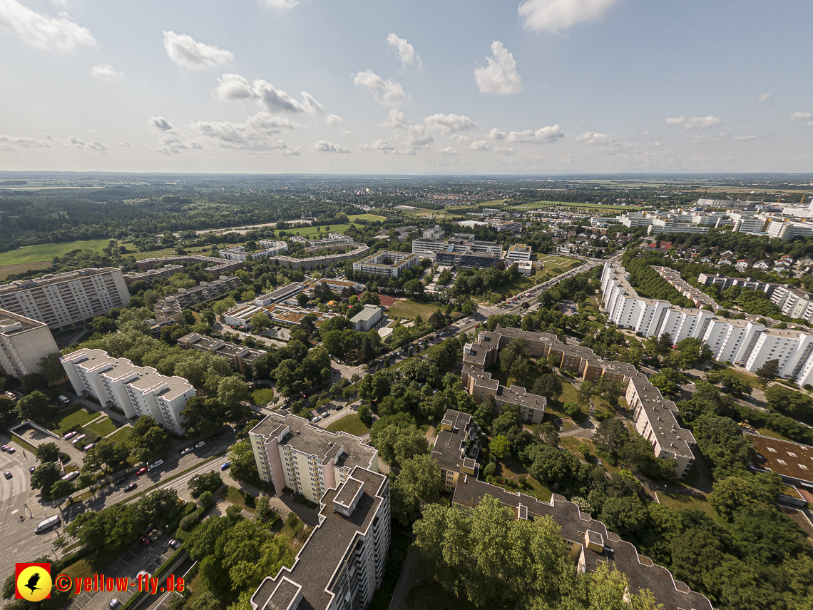 07.06.2023 - Annette-Kolb-Anger, Perlach Stift und Aufstockung in der Kafkastraße in Neuperlach